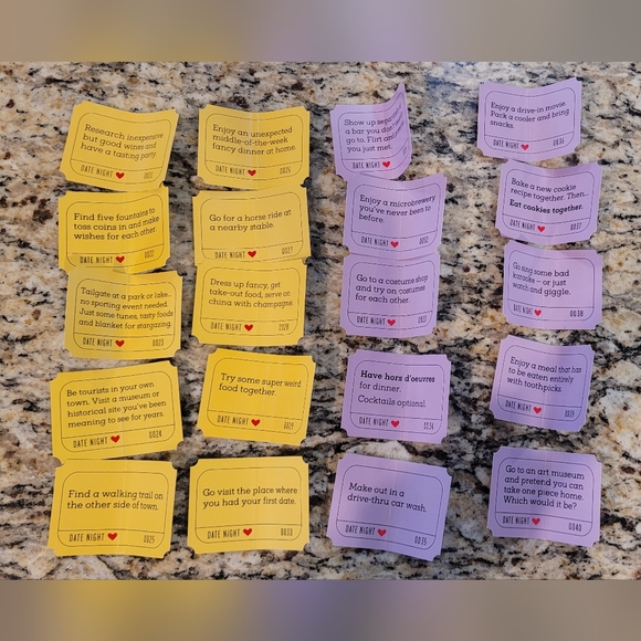 55 Date Night Idea Cards - Picture 2 of 5